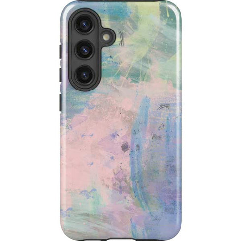 Rose Quartz & Serenity Abstract Galaxy S25 Plus Impact Case