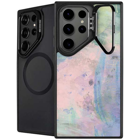 Rose Quartz & Serenity Abstract Galaxy S25 Ultra Kickstand Case