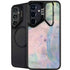 Rose Quartz & Serenity Abstract Galaxy S25 FE Kickstand Case