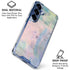 Rose Quartz & Serenity Abstract Galaxy S25 Plus Clear Case