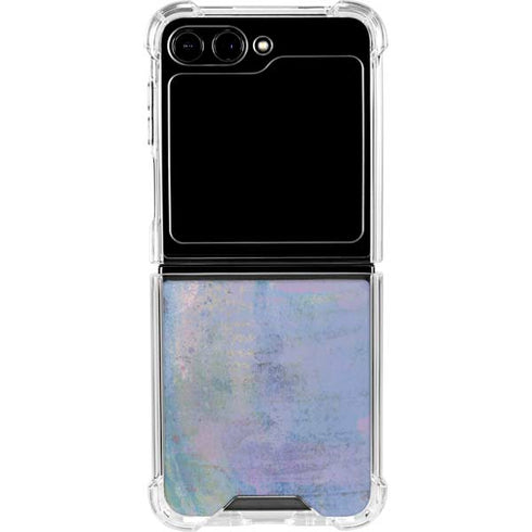 Rose Quartz & Serenity Abstract Galaxy Z Flip6 Clear Case