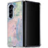 Rose Quartz & Serenity Abstract Galaxy Z Fold5 5G Clear Case