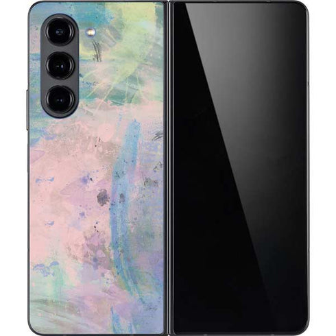 Rose Quartz & Serenity Abstract Galaxy Z Fold5 5G Skin
