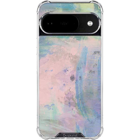 Rose Quartz & Serenity Abstract Google Pixel 10 Clear Case