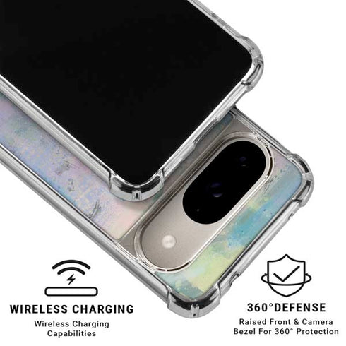 Rose Quartz & Serenity Abstract Google Pixel 10 Clear Case