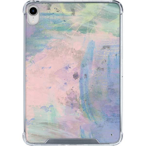 Rose Quartz & Serenity Abstract iPad 11th Gen (2025) Clear Case