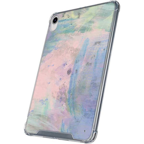 Rose Quartz & Serenity Abstract iPad 11th Gen (2025) Clear Case