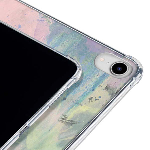 Rose Quartz & Serenity Abstract iPad 11th Gen (2025) Clear Case