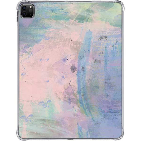 Rose Quartz & Serenity Abstract iPad Pro 11in (2024) Clear Case