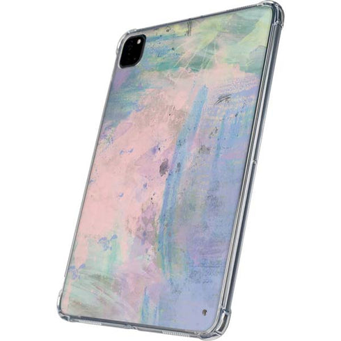 Rose Quartz & Serenity Abstract iPad Pro 11in (2024) Clear Case