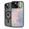 Rose Quartz & Serenity Abstract iPhone 14 Plus Kickstand Case