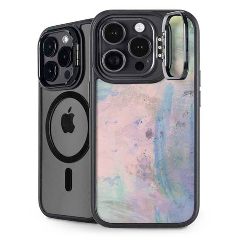 Rose Quartz & Serenity Abstract iPhone 14 Pro Max Kickstand Case