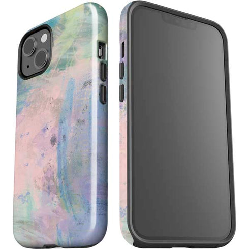 Rose Quartz & Serenity Abstract iPhone 15 Impact Case