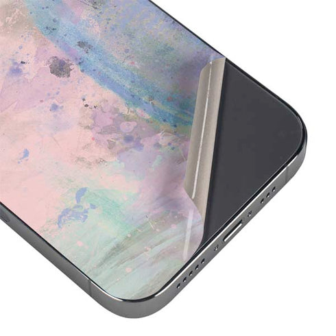 Rose Quartz & Serenity Abstract iPhone 15 Pro Max Skin