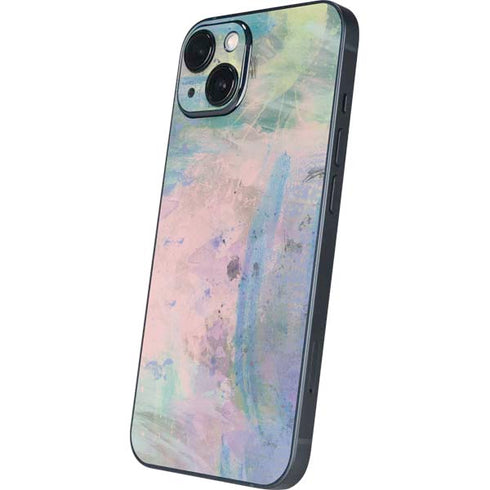 Rose Quartz & Serenity Abstract iPhone 15 Skin