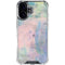 Rose Quartz & Serenity Abstract iPhone 16 Clear Case