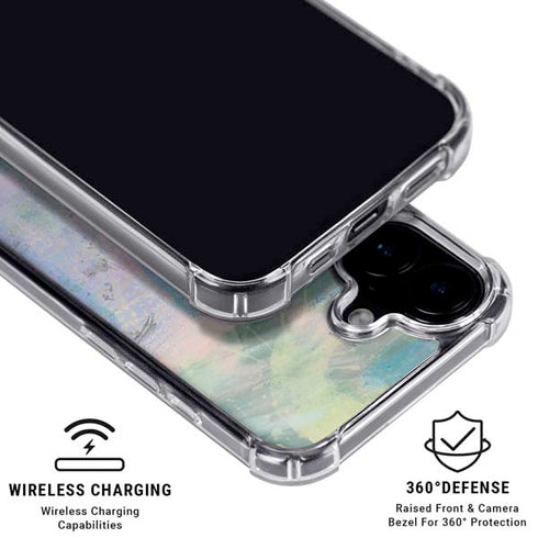 Rose Quartz & Serenity Abstract iPhone 16 MagSafe Case