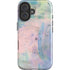 Rose Quartz & Serenity Abstract iPhone 16 Plus Impact Case