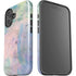 Rose Quartz & Serenity Abstract iPhone 16 Plus Impact Case