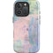 Rose Quartz & Serenity Abstract iPhone 16 Pro Impact Case
