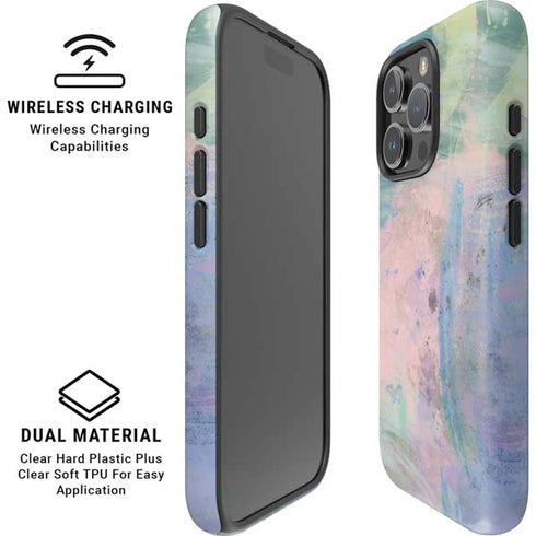 Rose Quartz & Serenity Abstract iPhone 16 Pro Magsafe Impact Case