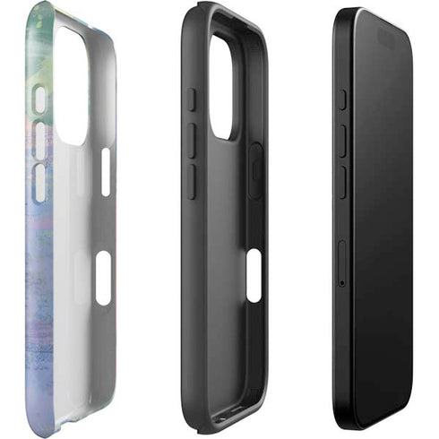 Rose Quartz & Serenity Abstract iPhone 16 Pro Max Impact Case