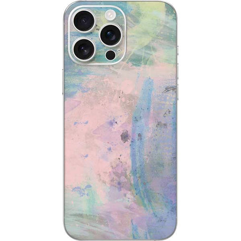 Rose Quartz & Serenity Abstract iPhone 16 Pro Max Skin