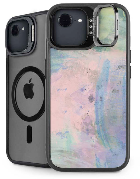 Rose Quartz & Serenity Abstract iPhone 16e Kickstand Case