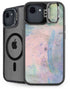 Rose Quartz & Serenity Abstract iPhone 16e Kickstand Case