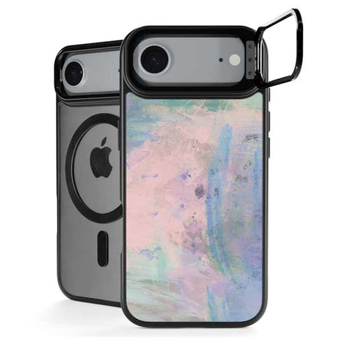 Rose Quartz & Serenity Abstract iPhone 17 Air Kickstand Case
