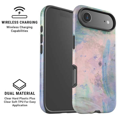 Rose Quartz & Serenity Abstract iPhone 17 Air Magsafe Impact Case