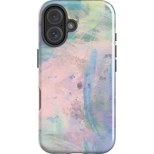 Rose Quartz & Serenity Abstract iPhone 17 Impact Case