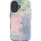 Rose Quartz & Serenity Abstract iPhone 17 Impact Case