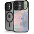 Rose Quartz & Serenity Abstract iPhone 17 Kickstand Case