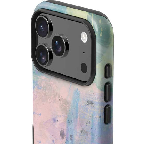 Rose Quartz & Serenity Abstract iPhone 17 Pro Impact Case