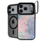 Rose Quartz & Serenity Abstract iPhone 17 Pro Kickstand Case