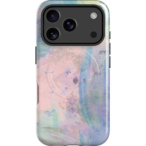 Rose Quartz & Serenity Abstract iPhone 17 Pro Magsafe Impact Case