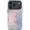 Rose Quartz & Serenity Abstract iPhone 17 Pro Max Impact Case