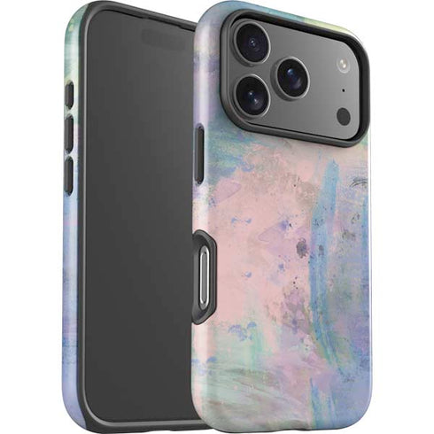 Rose Quartz & Serenity Abstract iPhone 17 Pro Max Impact Case