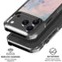 Rose Quartz & Serenity Abstract iPhone 18 Pro Clear Case
