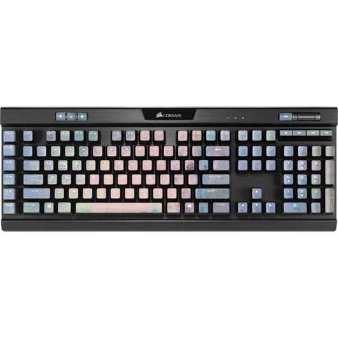 Rose Quartz & Serenity Abstract K95 RGB PLATINUM Mechanical Gaming Keyboard Skin