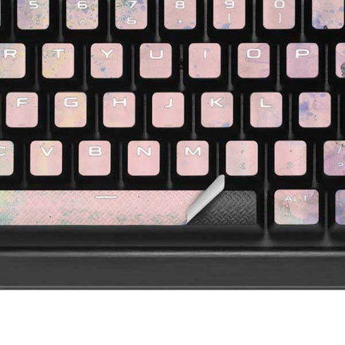 Rose Quartz & Serenity Abstract K95 RGB PLATINUM Mechanical Gaming Keyboard Skin