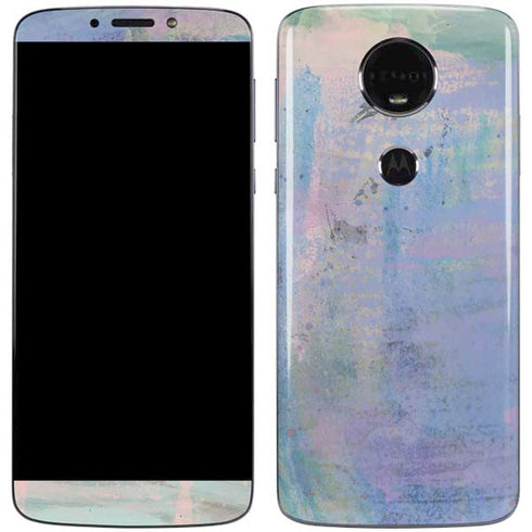 Rose Quartz & Serenity Abstract Moto E5 Plus Skin