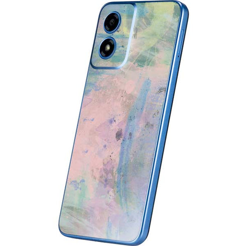Rose Quartz & Serenity Abstract Moto G Play 4G (2024) Skin