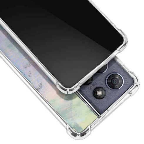 Rose Quartz & Serenity Abstract Moto G Power 5G (2025) Clear Case