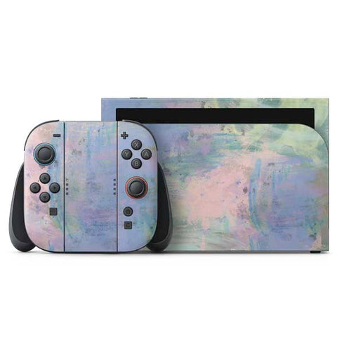 Rose Quartz & Serenity Abstract Nintendo Switch 2 (2025) with Joy-Con Skin