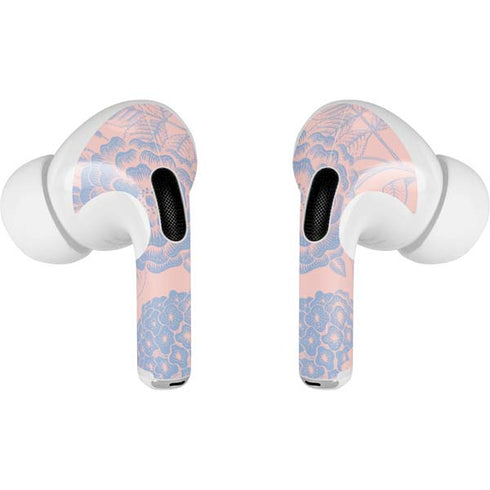 Rose Quartz & Serenity Floral AirPods Skins