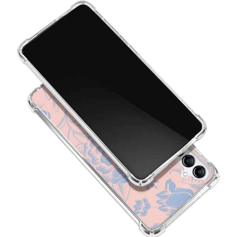 Rose Quartz & Serenity Floral Gabb Phone 4 Clear Case