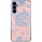 Rose Quartz & Serenity Floral Galaxy A35 5G Clear Case