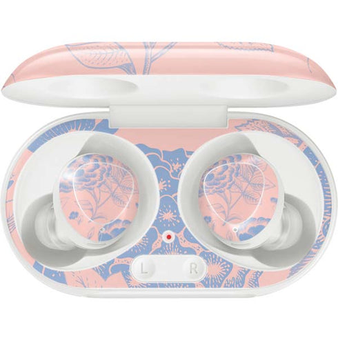 Rose Quartz & Serenity Floral Galaxy Buds Plus Skin